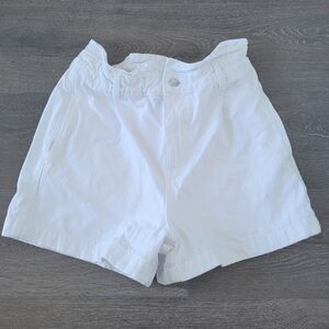 Paperbag Waist Denim Shorts, Size 6